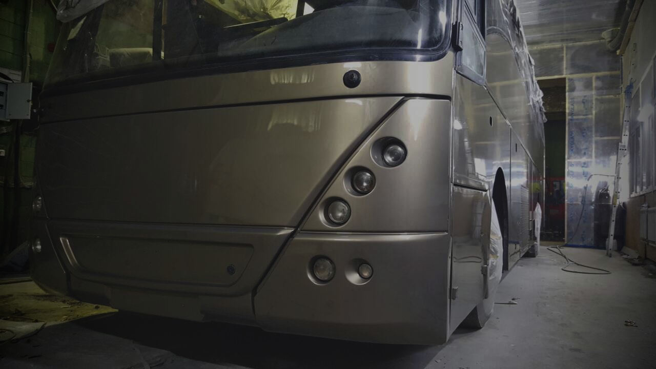 Полная покраска автобуса