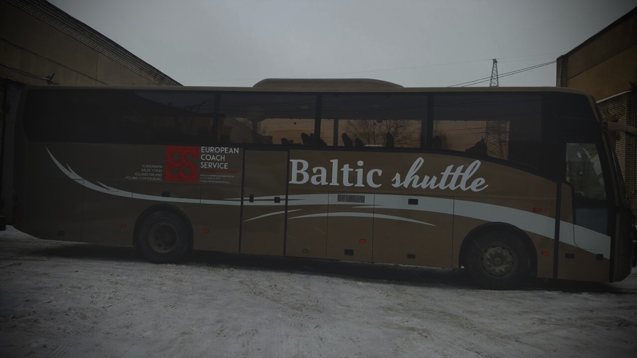 Полная покраска автобуса